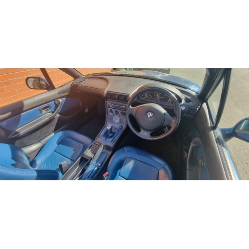 97 - MMN606C
Blue BMW Z3 1991cc
First Registered 09.03.2000
Approx 89,000 miles
Manual Petrol