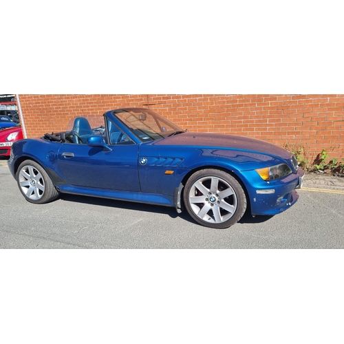 97 - MMN606C
Blue BMW Z3 1991cc
First Registered 09.03.2000
Approx 89,000 miles
Manual Petrol