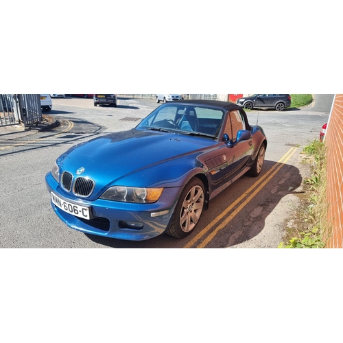 97 - MMN606C
Blue BMW Z3 1991cc
First Registered 09.03.2000
Approx 89,000 miles
Manual Petrol