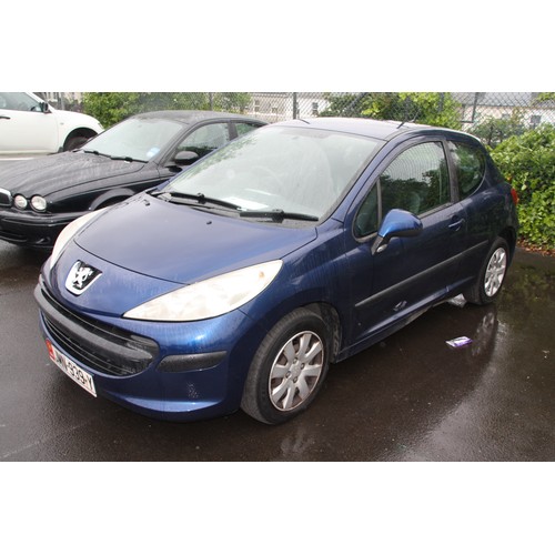 10 - JMN939Y
Blue Peugeot 207  1360cc
First Registered 25.10.2006
Approx 90,000 miles
Manual Petrol