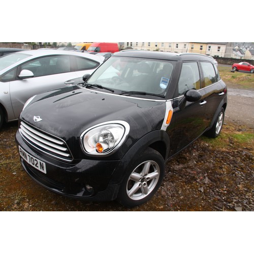 55 - RMN702N
Black Mini Countryman Cooper 1.6L
First Registered 16.09.2011
Approx 71,000 miles
Petrol Man... 