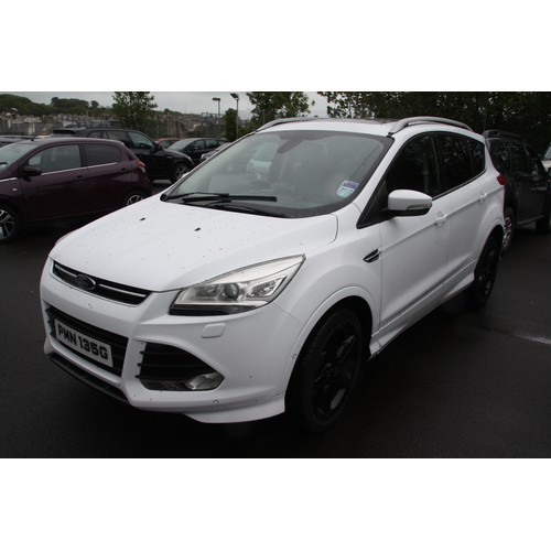 57 - PMN135G
White Ford Kuga Titanium 4x4 TDCI
First Registered 17.04.2014
Approx 78,000 miles
Diesel Aut... 