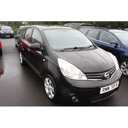 63 - RMN701N
Black Nissan Note Tekna 1598cc
First Registered 12.09.2010
Approx 92,000 miles
Petrol Manual... 