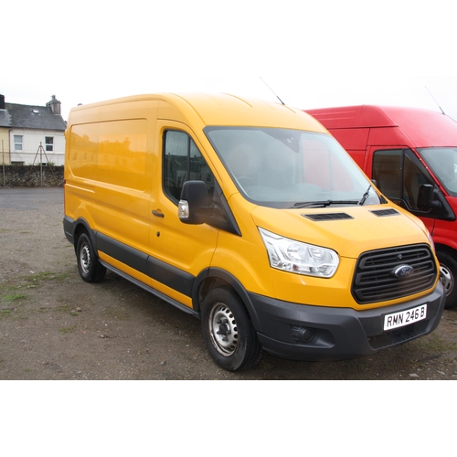 112 - RMN246B
Yellow Ford Transit 350 2198cc
First Registered 14.04.2016
Approx 110,749 miles
Manual Diese... 