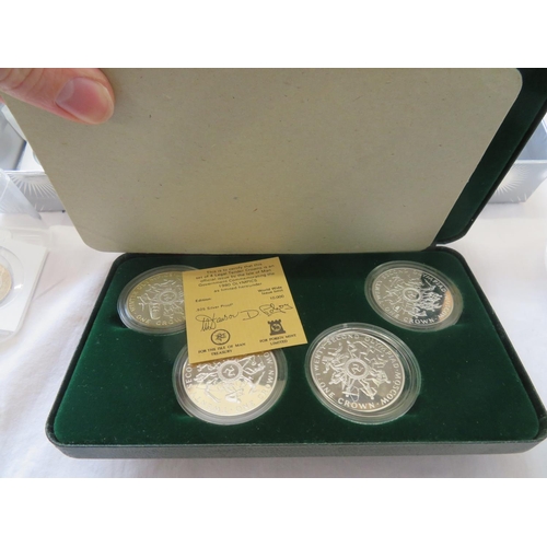 40 - 1980 Isle of Man Olympic silver crown set