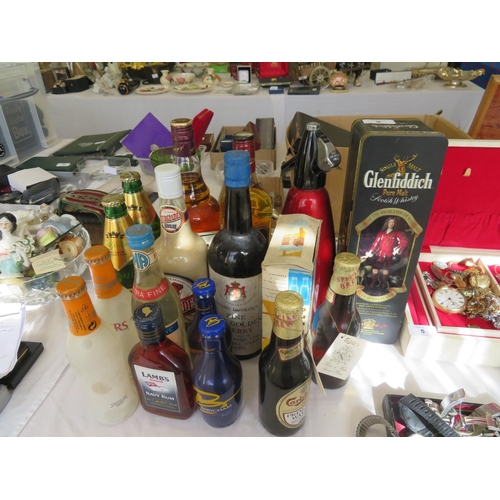 8 - Collection of whisky and other bottles of drink