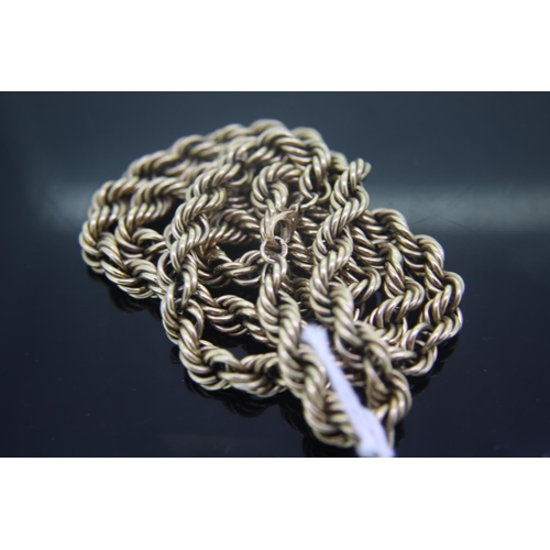 67 - 9ct gold rope twist chain, 22grams