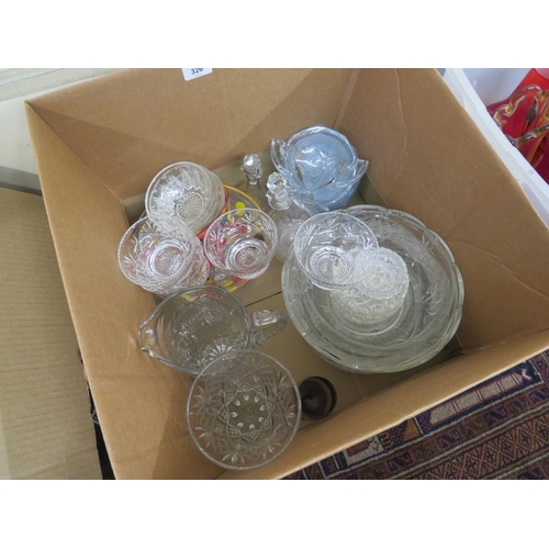 326 - Box of glassware