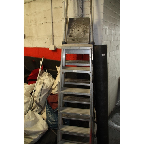 76 - Two aluminium step ladders