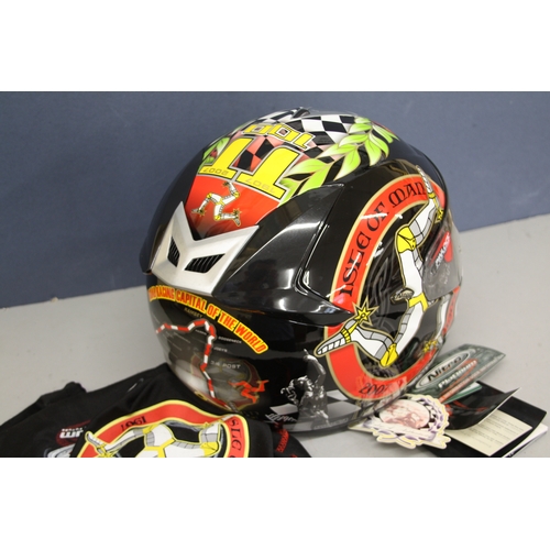 135 - Nitro Isle of Man TT 2007 Centenary limited edition helmet with original box size XL