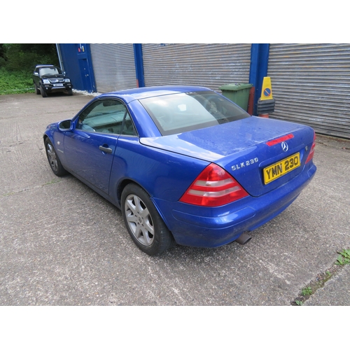 153 - YMN-230
Blue Mercedes SLK-230 2295cc
First Registered 01.09.1999
Approx 55,600 miles
Auto Petrol
Roo... 