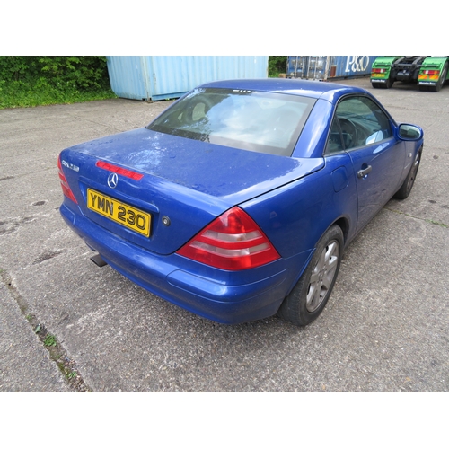 153 - YMN-230
Blue Mercedes SLK-230 2295cc
First Registered 01.09.1999
Approx 55,600 miles
Auto Petrol
Roo... 