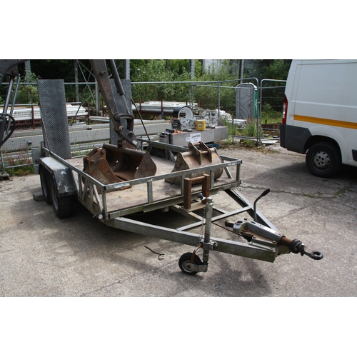 160 - Indespension double axle Plant trailer
VAT ON HAMMER @ 20%