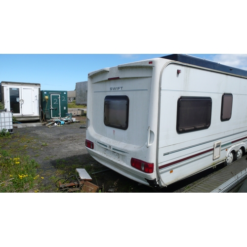 172 - Swift Conqueror twin axle 650 Lux caravan - 23ft long
Viewing at Andreas Airfield 
Friday  10am - 4p... 