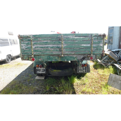 178 - UK Registered
YET 449
1950s Austen Lorry double axle with open box to back - length 21ft
V5 present ... 