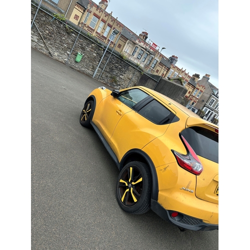 192 - PMN260W
Yellow Nissan Juke Tekna DIG-T 1197cc
First Registered 19.12.2014
Approx 62,950 miles
Manual... 