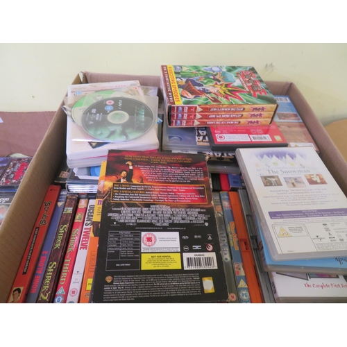 378 - Large box of assorted DVDs