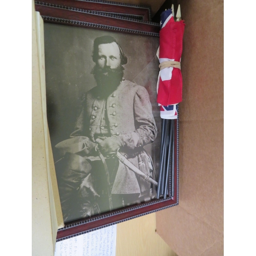 394 - Collection of prints and Stonewall Jackson books