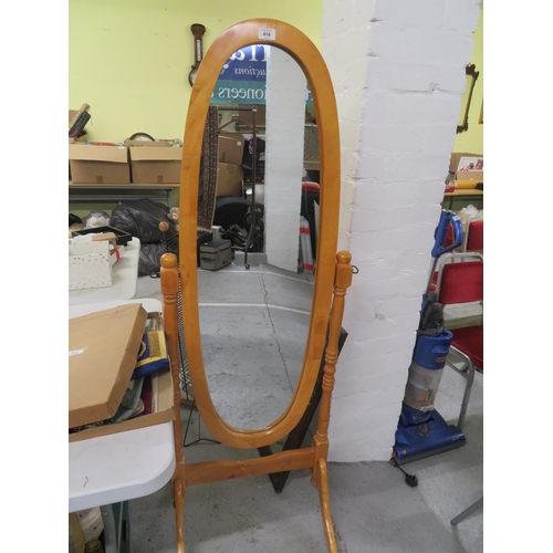 416 - Pine Cheval mirror