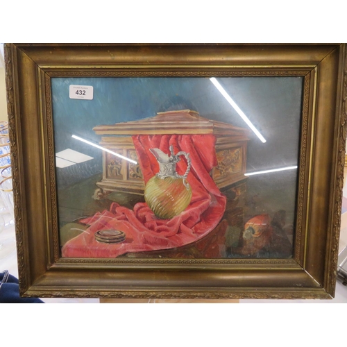 432 - Hermione Bedford, Still Life, oil on board, 11.5 x 15.5 ins