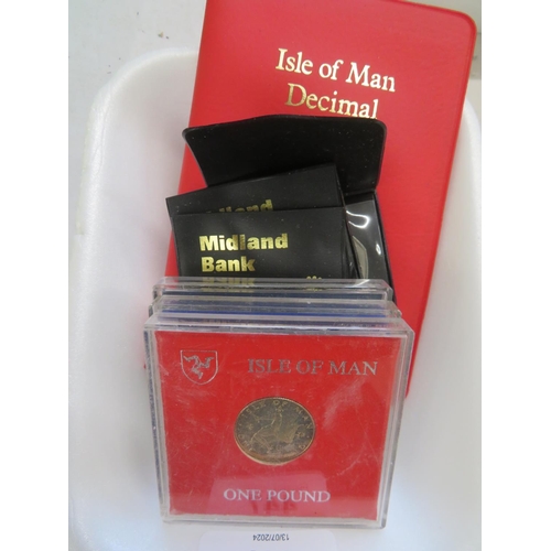 447 - Isle of Man 50 pence pieces including Christmas plus Millennium set