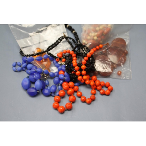 458 - Interesting collection of bead necklaces