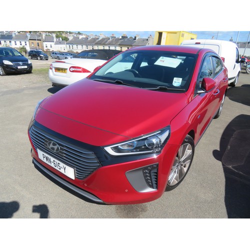 PMN615Y Red Hyundai Ioniq Hatchback 1.6 GDi Hybrid Premium SE 5dr DCT ...