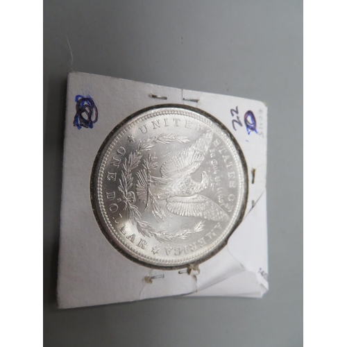 33 - 1882-S morgan silver dollar BU