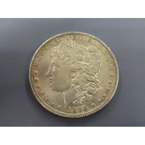 202 - 1896-0 Morgan silver dollar VF