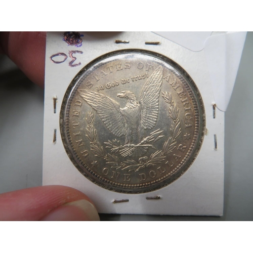 207 - 1886-P Morgan silver dollar EF