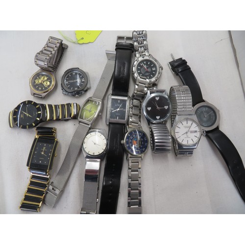 57 - A collection of Gent's modern wrist watches