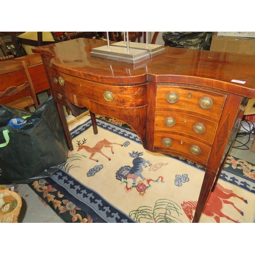 143 - Sideboard with three drawers to front, and inlay to top