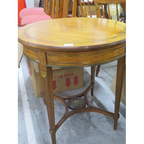 326 - French mahogany circular top occasional table