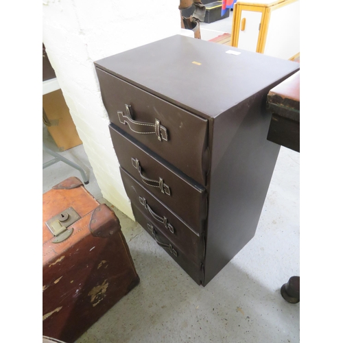 322 - Two leatherette storage drawers