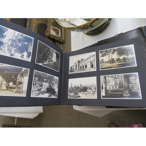 405 - Comprehensive set of photographs circa 1930s in crocodile skin albums from Around The World Cruise o... 