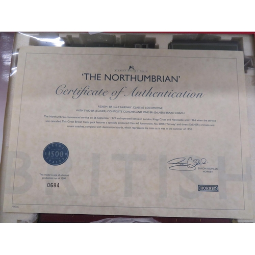 562 - Hornby 'The Northumbrian' train set, unused