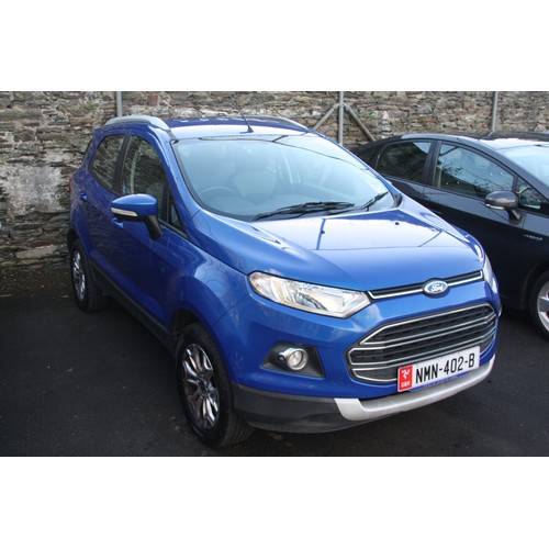 31 - NMN402B
Blue Ford Ecosport Titanium TDCI 1499cc
First Registered 05.09.2014
Approx 138,790 miles
Man... 