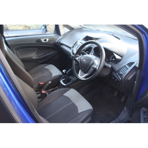 31 - NMN402B
Blue Ford Ecosport Titanium TDCI 1499cc
First Registered 05.09.2014
Approx 138,790 miles
Man... 