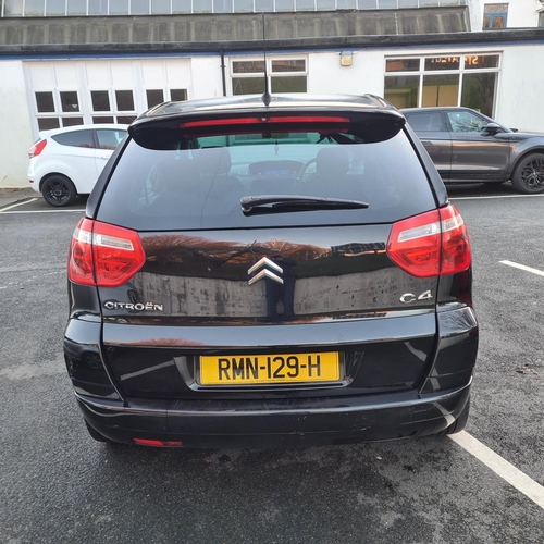 95 - RMN129H
Black Citroen C4 Picasso 1560cc
First Registered 01.03.2008
Approx 92,000 miles
Diesel Manua... 