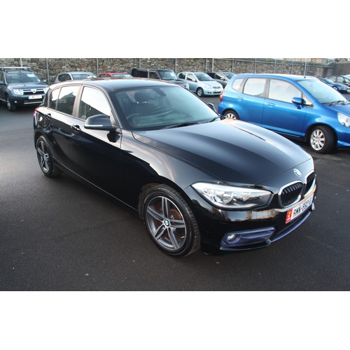 98 - RMN892U
Black BMW 118i 1499cc
First Registered 04.09.2015
Approx 60,596 miles 
Petrol Manual
vehicle... 