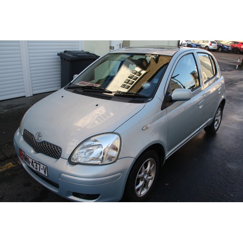 16 - NMN437V
Blue Toyota Yaris 1299cc
First Registered 27.01.2005
Approx 124,000 miles
Manual Petrol
wall... 