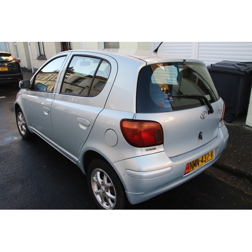 16 - NMN437V
Blue Toyota Yaris 1299cc
First Registered 27.01.2005
Approx 124,000 miles
Manual Petrol
wall... 