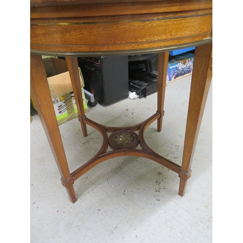 175 - French mahogany circular top occasional table