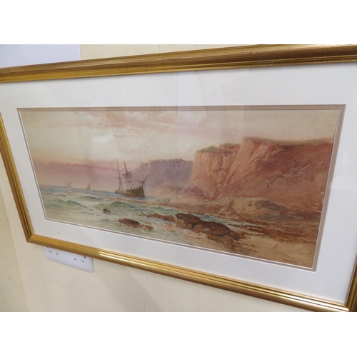 218 - W. H. Earl, 1) Unloading the Catch and 2) Figures and Lobster Pots on the Shore, watercolour, signed... 