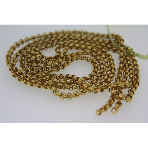 71 - 18 ct. gold+ (tested) - long chain a gift to the seller from a member of the Latvian Royal Family - ... 