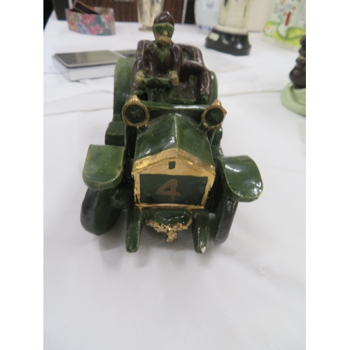 319 - L/E 86/100  Rolls Royce vintage pottery car, signed to base