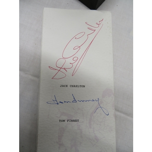 9 - Jack Charlton and Tom Finney autographs