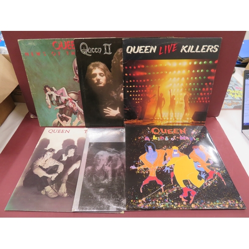 30 - Collection of Queen LPs - News of the world, Queen II, Live Killers, The Works, The Game & A Kind of... 