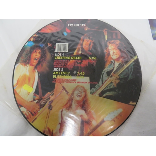 59 - Metallica Creeping Death picture disc (P12 KUT 112) together with 12