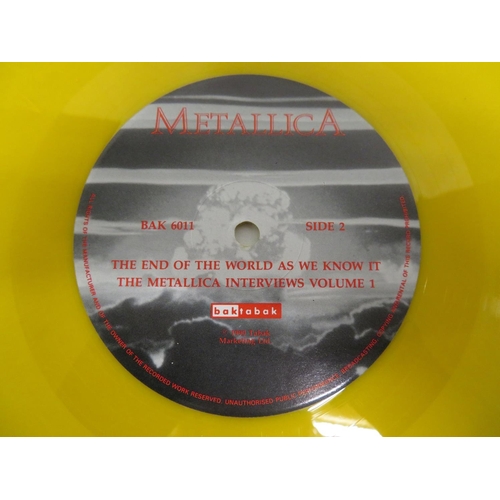 60 - Bootlegged Metallica vinyl including - Interview with Lar Ulrich (PORK 1), The End of the world as w... 